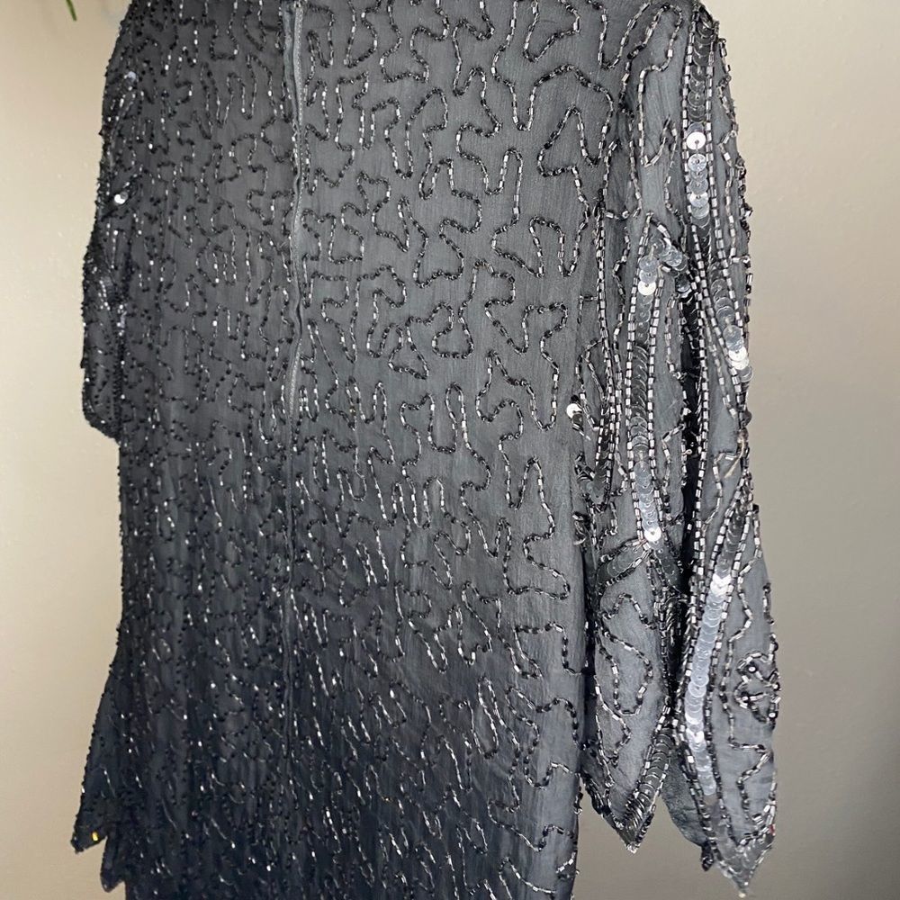 Steamy vintage beaded blouse Medium - Picture 4 of 7